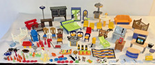 Playmobil móveis para casa de bonecas pratos TV cama mesa cadeiras computador diversos Lote comprar usado Playmobil móveis para casa de bonecas pratos TV cama mesa cadeiras computador diversos Lote comprar usado  Enviando para Brazil