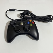 Genuine Official Microsoft XBOX 360 Controller Wired  USB Black na sprzedaż  Wysyłka do Poland