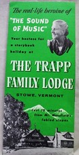 GUIA DE FOLHETO PUBLICITÁRIO LEMBRANÇA THE TRAPP FAMILY LODGE STOWE VERMONT 1960 comprar usado  Enviando para Brazil