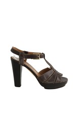Talons cuir marron d'occasion  France