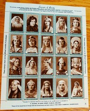 Lembrança de beleza da década de 1930, sorteio de hospitais irlandeses, folha de 20 selos comprar usado  Enviando para Brazil