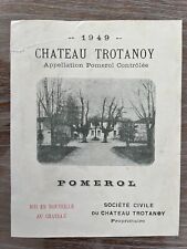 étiquette château trotanoy d'occasion  Toul