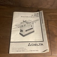 Delta jointer manual for sale  Spencer