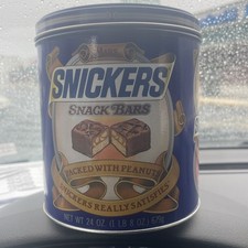 Lancheiras vintage 1987 Snickers Mars lata de metal 7,5”x6” pátina e ferrugem dentro comprar usado  Enviando para Brazil