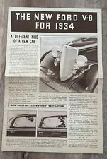 1934 ford brochure for sale  Fallbrook