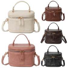 Bolsa tiracolo feminina de alça superior bolsa satchel couro ecológico com zíper, usado comprar usado  Enviando para Brazil