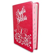 Biblia para Mujer Reina Valera 1960 Letra Grande rosa fucsia con indice na sprzedaż  Wysyłka do Poland
