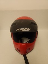 Capacete de motocicleta vintage Nolan Trail M vermelho com viseira 1997  comprar usado  Enviando para Brazil