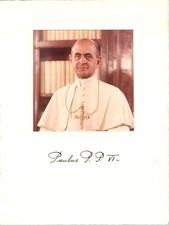 Albumblatt papst paul gebraucht kaufen  Dortmund