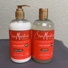 Xampu e condicionador Sheamoisture Curl Stretch óleo de melão Kalahari 13 oz cada, usado comprar usado  Enviando para Brazil