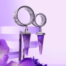 Amethyst silver dangle for sale  LEEDS