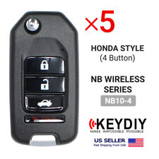 5x chave sem fio controle remoto flip universal para carro KEYDIY para Honda 4BNB10-3+1 comprar usado  Enviando para Brazil