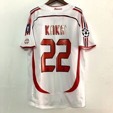 2006/07 AC Milan KAKA #22 Maldini #3 retro koszulka wyjazdowa krótki rękaw z naszywkami na sprzedaż  Wysyłka do Poland