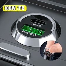 Carregador de carro universal 100W USB tipo C QC3.0 PD adaptador carregador de carro carregamento rápido, usado comprar usado Carregador de carro universal 100W USB tipo C QC3.0 PD adaptador carregador de carro carregamento rápido, usado comprar usado  Enviando para Brazil
