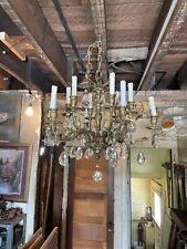 Brass crystal chandelier for sale  Youngstown