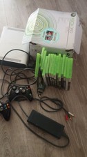Trabalho testado, console XBOX360 + 2 controles + caixa + jogos, bom estado comprar usado  Enviando para Brazil