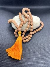 RUDRAKSHA 6MM 6 MM JAPA MALA ROSÁRIO 108+1 TALÃO IOGA ORAÇÃO HINDU MEDITAÇÃO VENDA, usado comprar usado  Enviando para Brazil