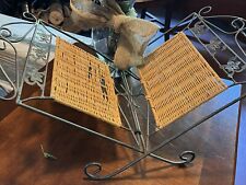 rack magazine book wicker for sale  Locust Grove