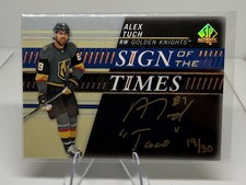 2019-20 SP Autêntico Alex Tuch Sign of the Times Preto /30 "Taco" Automático comprar usado 2019-20 SP Autêntico Alex Tuch Sign of the Times Preto /30 "Taco" Automático comprar usado  Enviando para Brazil