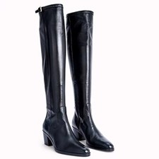 Botas femininas de salto médio grosso couro macio sexy biqueira quadrada fivela botas de equitação comprar usado Botas femininas de salto médio grosso couro macio sexy biqueira quadrada fivela botas de equitação comprar usado  Enviando para Brazil