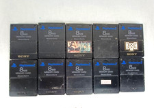 Usado, Cartão de memória Sony PS2 oficial 8MB x10 preto genuíno lote testado PlayStation 2 fabricante de equipamento original comprar usado  Enviando para Brazil