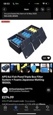 Pond solutions filter for sale  NORWICH