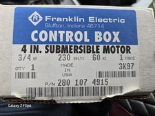 Bomba de água submersível 3/4 HP 230V Franklin QD caixa de controle #2801074915 NOVA comprar usado  Enviando para Brazil