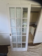 wooden door glass pane for sale  BROMLEY