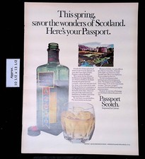 1969 PASSAPORTE UÍSQUE ESCOCÊS PRODUZIDO NA ESCÓCIA anúncio impresso 46541 comprar usado 1969 PASSAPORTE UÍSQUE ESCOCÊS PRODUZIDO NA ESCÓCIA anúncio impresso 46541 comprar usado  Enviando para Brazil