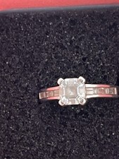 Asscher cut diamonique for sale  BLACKPOOL