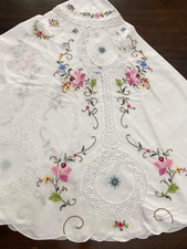 Handmade tablecloth embroidere for sale  MILTON KEYNES