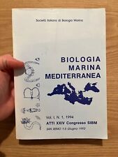 Biologia marina mediterranea usato  Firenze