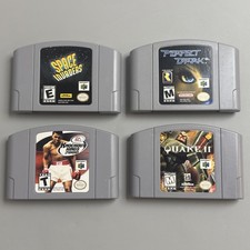 Lote 4 Jogos N64 Nintendo - Quake II Perfect Dark Space Invaders Knockout Kings comprar usado Lote 4 Jogos N64 Nintendo - Quake II Perfect Dark Space Invaders Knockout Kings comprar usado  Enviando para Brazil