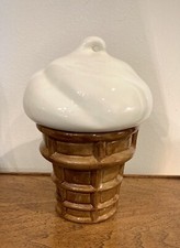 Jarro de biscoito vintage de sorvete de baunilha waffle cone comprar usado  Enviando para Brazil