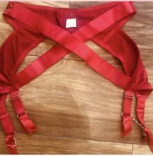 Red suspender size for sale  LONDON