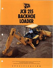 FOLHETO RETROESCAVADEIRA JCB 215 comprar usado  Enviando para Brazil
