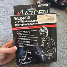 Sistema de microfone de lapela sem fio Azden WLX-PRO VHF s5/ comprar usado  Enviando para Brazil
