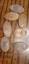 9 Lucky Penny sovenirs alongados prensados esmagados moeda plana comprar usado  Enviando para Brazil