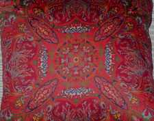CAPA DE TRAVESSEIRO DECORATIVA RALPH LAUREN GALAHAD PAISLEY VERMELHA/AZUL/VERDE 15 X 15, usado comprar usado  Enviando para Brazil