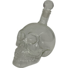 Glass skull decanter for sale  UK