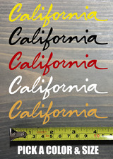 Usado, Adesivo California Decalque Placa de Licença Fonte DIE CUT Kit de Vinil Amarelo Vermelho Preto comprar usado  Enviando para Brazil