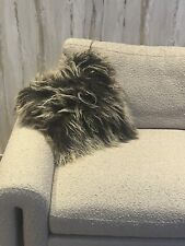 Mongolian lamb cushion for sale  LONDON