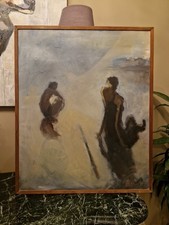 Peinture ancienne huile d'occasion  Montferrand-le-Château