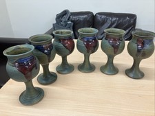 Stoneware wine goblets for sale  STOKE-ON-TRENT