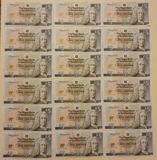 jack nicklaus five pound note for sale  BRIGHOUSE