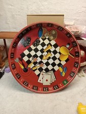 Bandeja de cerveja vintage anos 60 Vegas metal pôquer roleta jogo bar porção T57 comprar usado  Enviando para Brazil