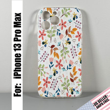 Capa projetada para iPhone 13 Pro Max - Flores de primavera em um fundo branco , usado comprar usado  Enviando para Brazil