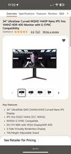 Ultragear qhd 3440x1440 for sale  Hampton