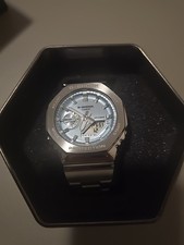 Relógio Casio masculino G-Shock G-Steel 2100 Series mostrador azul - GM2110D-2A comprar usado Relógio Casio masculino G-Shock G-Steel 2100 Series mostrador azul - GM2110D-2A comprar usado  Enviando para Brazil