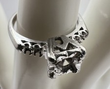 Hallmark Fine Jewelry Art Deco Platina Semi Montagem Anel Configurações - Assinado comprar usado  Enviando para Brazil